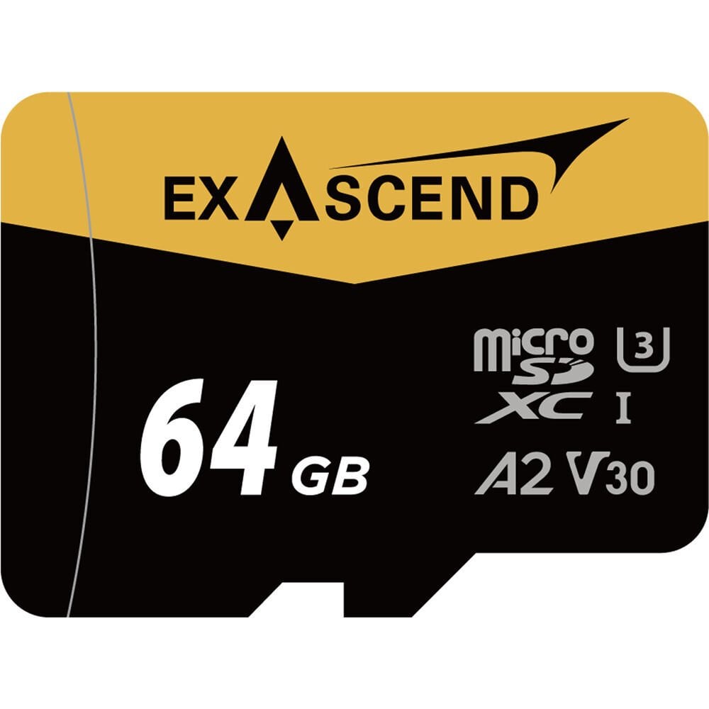 Exascend 64GB 170MB/s A2 V30 MicroSD Hafıza Kartı