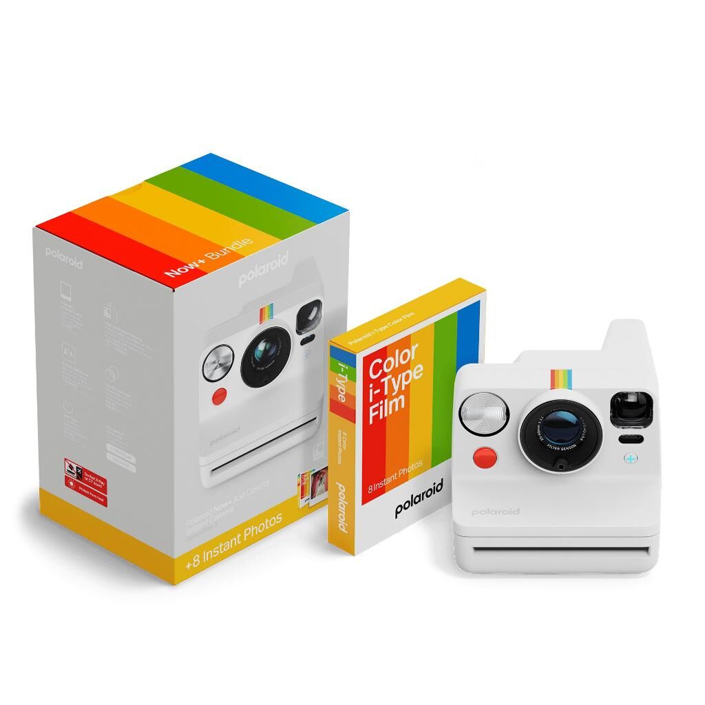 Polaroid Now+ Gen3 Beyaz + Color Film Bundle (8 film)