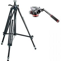 Manfrotto MVH502AH Video Head + 028B Video Tripod