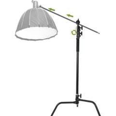 GVM C320 320cm C-Stand & Grip Arm Kit(130cm) (Siyah)