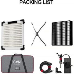 GVM 200W Esnek RGB LED Panel Işık