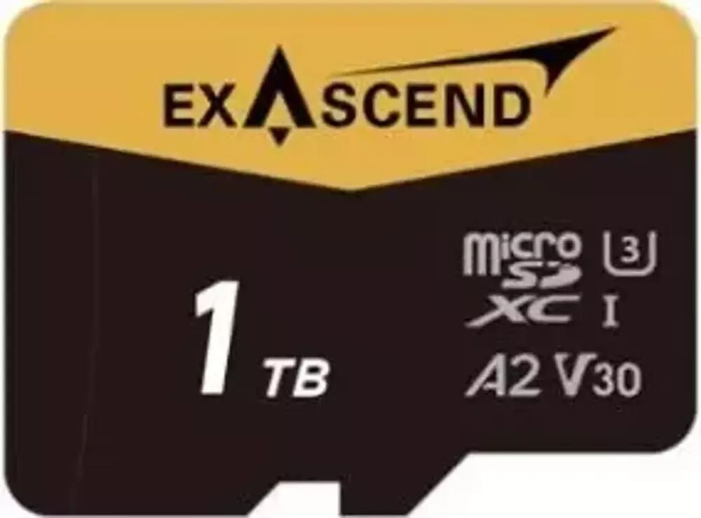Exascend Catalyst microSD V30, A2 1TB, w/ adapter - 175MB/S Read -150MB/S Write