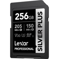 Lexar 256GB Silver Plus 205MB/s SDXC Hafıza Kartı