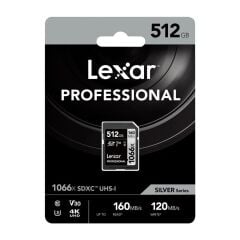 Lexar 512GB SDXC 1066x 160MB/s Hafıza Kartı