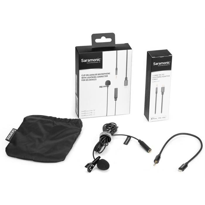 Saramonic LavMicro U1A Lightning iPhone Yaka Mikrofonu 2 Metre (Teşhir ürünü)