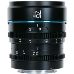 Sirui Nightwalker 75mm T1.2 S35 Cine Lens (X Mount, Siyah)