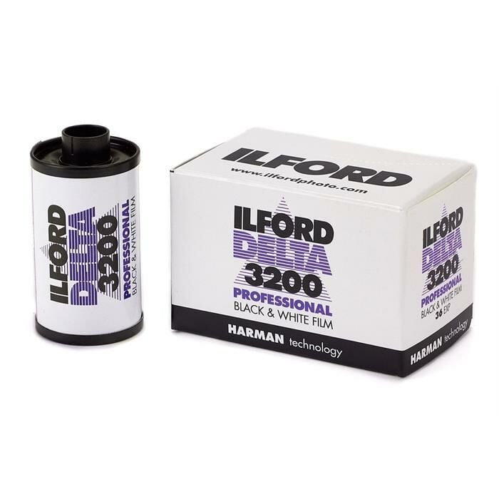 Ilford Delta 3200 36 Pozluk Siyah Beyaz Negatif Film (SKT: 02-2026)
