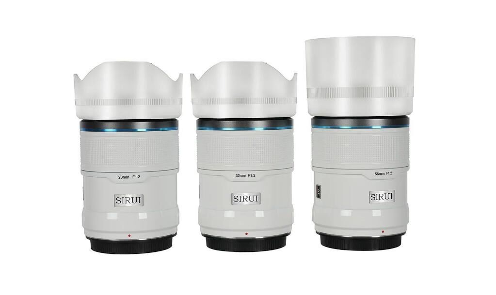 Sirui Sniper 23mm, 33mm & 56mm F1.2 Lens Kiti (X Mount, Beyaz)
