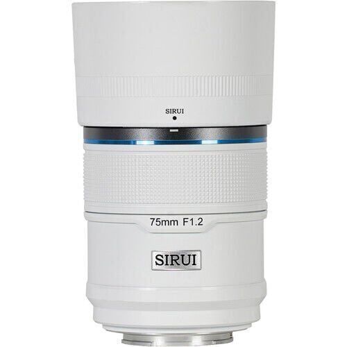 Sirui Sniper 75mm F1.2 APS-C/S35 Auto-Focus Lens (E Mount, Beyaz)