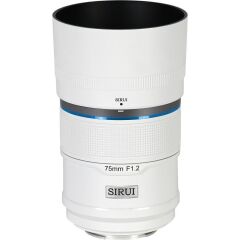 Sirui Sniper 75mm F1.2 APS-C/S35 Auto-Focus Lens (E Mount, Beyaz)