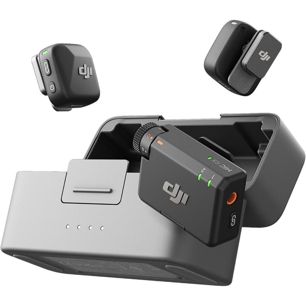 DJI Mic Mini Kablosuz Mikrofon (2 TX + 1 RX + Charging Case)