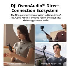 DJI Mic Mini Kablosuz Mikrofon (2 TX + 1 RX + Charging Case)