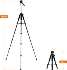 Rollei Compact Traveler Star S4 Alüminyum Siyah Tripod