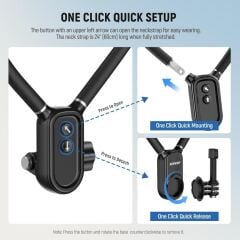 Neewer GP-16 Manyetik Telefon ve Aksiyon Kamerası Boyun Askısı (Neck Mount Holder)