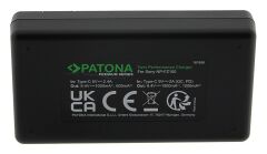Patona 161858 Premium NP-FZ100 Sony İkili USB-C Şarj Cihazı + PD20W Adaptör