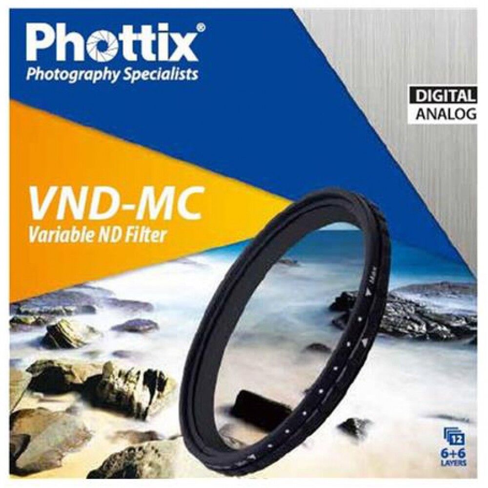 Phottix 58mm VND MC Değişken Multi Coated Neutral Density Filtre 2-8 Stop