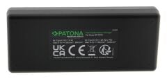 Patona 161951 Premium NP-FM50, NP-F550, NP-F750, NP-F970 Sony İkili USB-C Şarj Cihazı + PD20W Adaptör