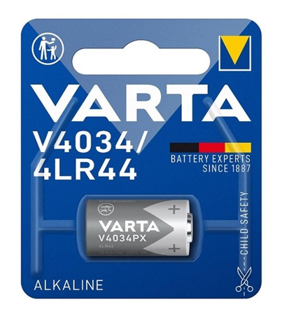 Varta V4034PX 4LR44 6V Alkalin Pil (SKT: 07-2027)