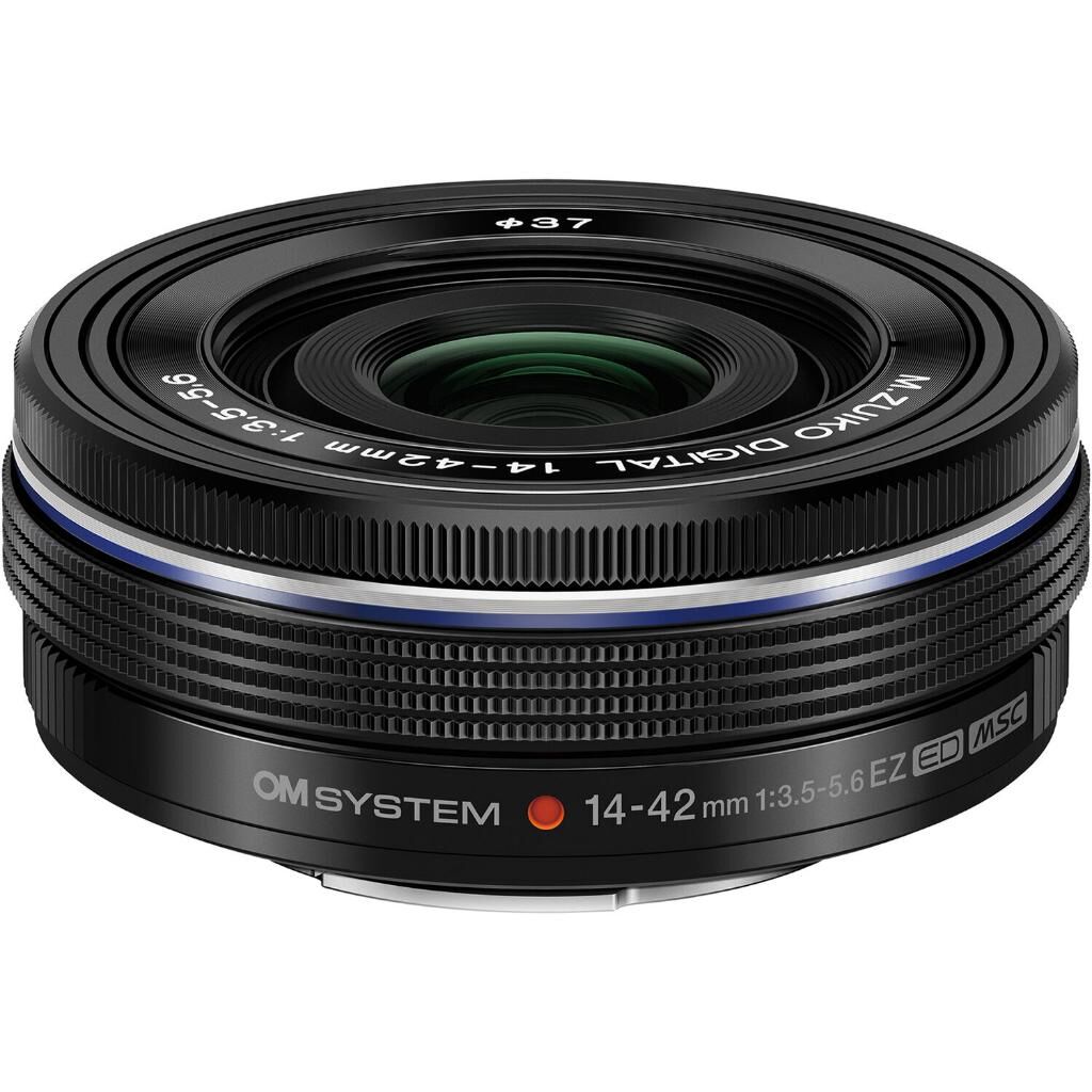 OM System M.Zuiko Digital ED 14-42mm f/3.5-5.6 EZ Lens (Siyah)