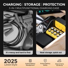 Imuto 3000 mWh AA & 1300 mWh AAA Lityum Şarjlı Pil Seti (4+4) Yuvalı Şarj Ünitesi