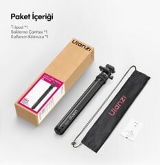 Ulanzi MT93 160cm Otomatik Açılır Uka Ball Head Quick Release Alüminyum Tripod
