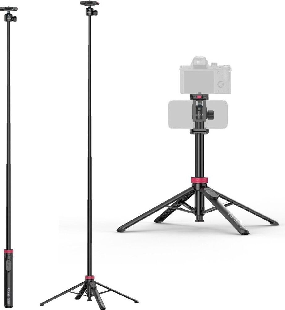 Ulanzi MT-44B 150cm 2 in 1 Otomatik Açılan 4 Ayaklı Selfie Monopod Tripod Siyah