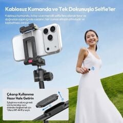 Ulanzi MT-44B 150cm 2 in 1 Otomatik Açılan 4 Ayaklı Selfie Monopod Tripod Siyah