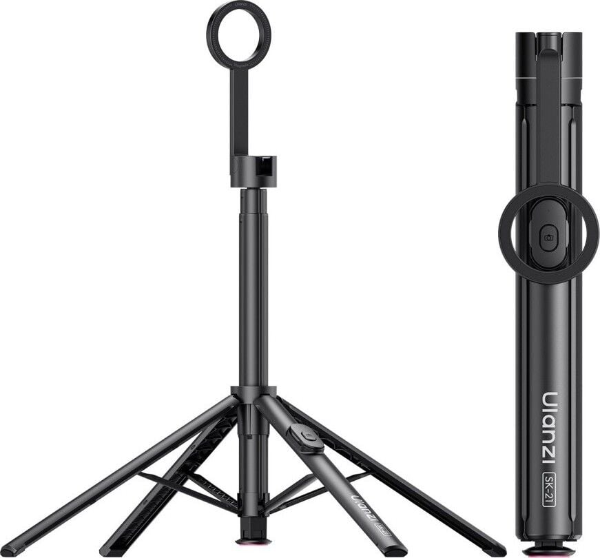 Ulanzi SK-21 180cm Manyetik Auto-Open Selfie Monopod Tripod Siyah