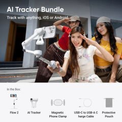 Insta360 Flow 2 AI Tracker Kit (Summit White)
