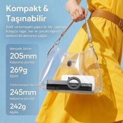 Ulanzi SK26 113cm Manyetik 2'si 1 Arada Selfie Monopod Tripod Siyah