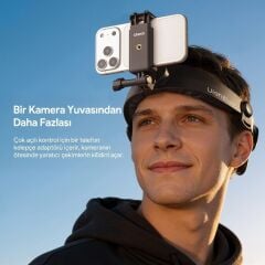 Ulanzi CM029 Ayarlanabilir Aksiyon Kamera ve Telefon Head Mount POV Çekim Sistemi