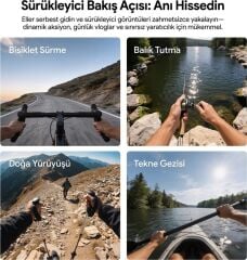 Ulanzi CM029 Ayarlanabilir Aksiyon Kamera ve Telefon Head Mount POV Çekim Sistemi