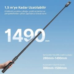 Ulanzi TT52 1.5m Aksiyon Kamera Uyumlu Hızlı Açılabilir Tripod