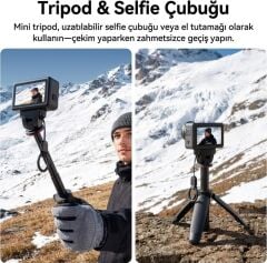 Ulanzi MT99 Manyetik Mini Tripod Selfie Çubuğu Action 6 ve Nano Uyumlu