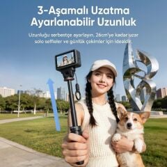 Ulanzi MT99 Manyetik Mini Tripod Selfie Çubuğu Action 6 ve Nano Uyumlu