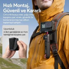 Ulanzi MT55 SnapGo 4 in 1 Mini Selfie Stick Tripod Telefon ve Aksiyon Kamera Uyumlu