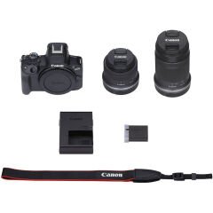 Canon EOS R50 18-45mm 55-210mm Kit (Siyah)
