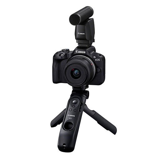 Canon EOS R50 18-45mm + DM-E100 Mikrofon + HG-100TBR Grip + 32GB Creator Kit