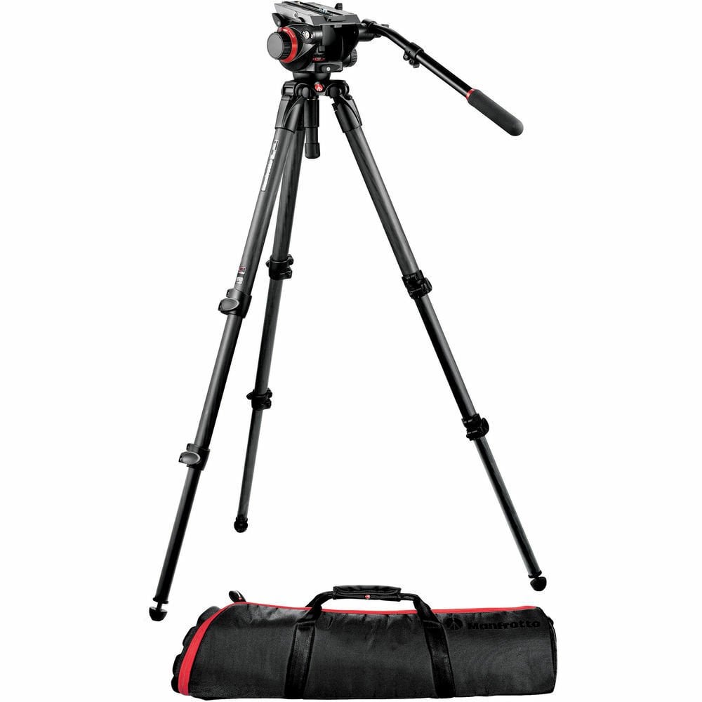 Manfrotto 504HD,535K Carbon Fiber Video Tripod Kiti