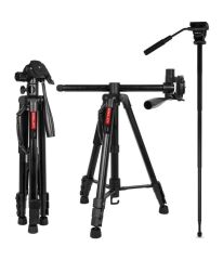 Kingjoy VT-890H6 Video Kamera için Deve Boyu Tripod