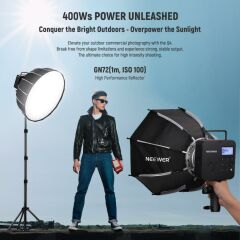 Neewer Q4 400W TTL Akülü Paraflaş + QPRO-S Tetikleyici Set (Sony)