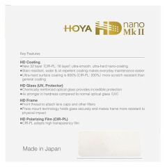 Hoya 58mm HD Nano Mk II UV Filtre