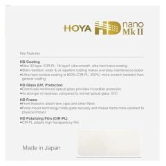 Hoya 62mm HD Nano Mk II UV Filtre