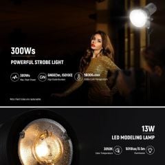 Neewer Q300 300W TTL Akülü Paraflaş