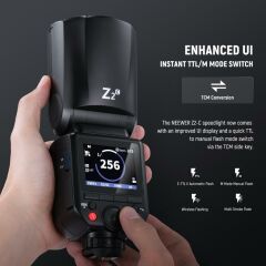 Neewer Z2-S Yuvarlak Başlıklı Bataryalı Tepe Flaşı Difüzör Set (Sony)