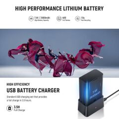 Neewer Z2PRO-C Canon Uyumlu 76W Yuvarlak Kafa Akülü Tepe Flaşı