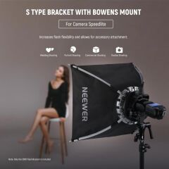 Neewer CRB1 Tepeflaşı için Bowens Dönüştürücü