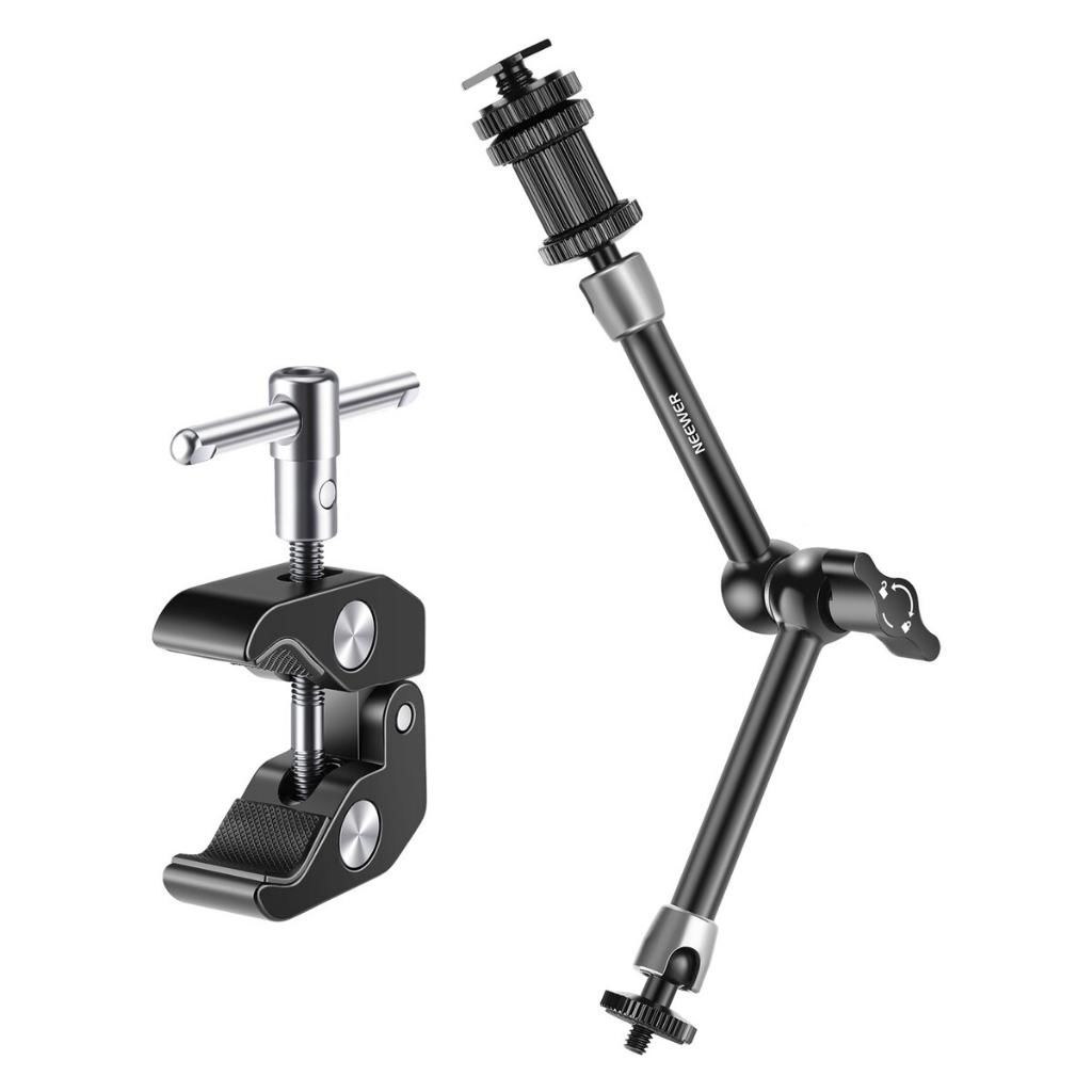 Neewer ST-20 11'' 28cm  1/4'' Vidalı Magic Arm & Yengeç Clamp