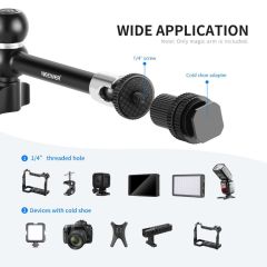 Neewer ST-20 11'' 28cm  1/4'' Vidalı Magic Arm & Yengeç Clamp