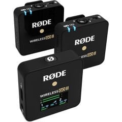 Rode Wireless Go II 2 Konuşmacılı Kablosuz Mikrofon (Siyah)